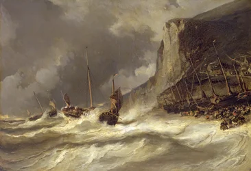 Storm on the Coast at Etretat, Normandy